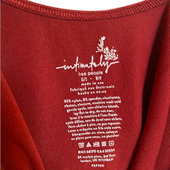 Free People Burgundy Red Spaghetti Strap Slip Tank Dress Size Small/Extra Small - Picture 4 of 4